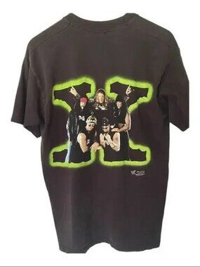 Vintage 1998 WWF DX Black Shirt Size Undetermined